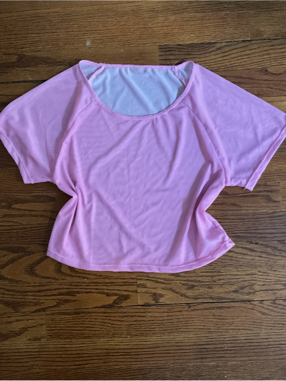 Sheer pink Bebe top